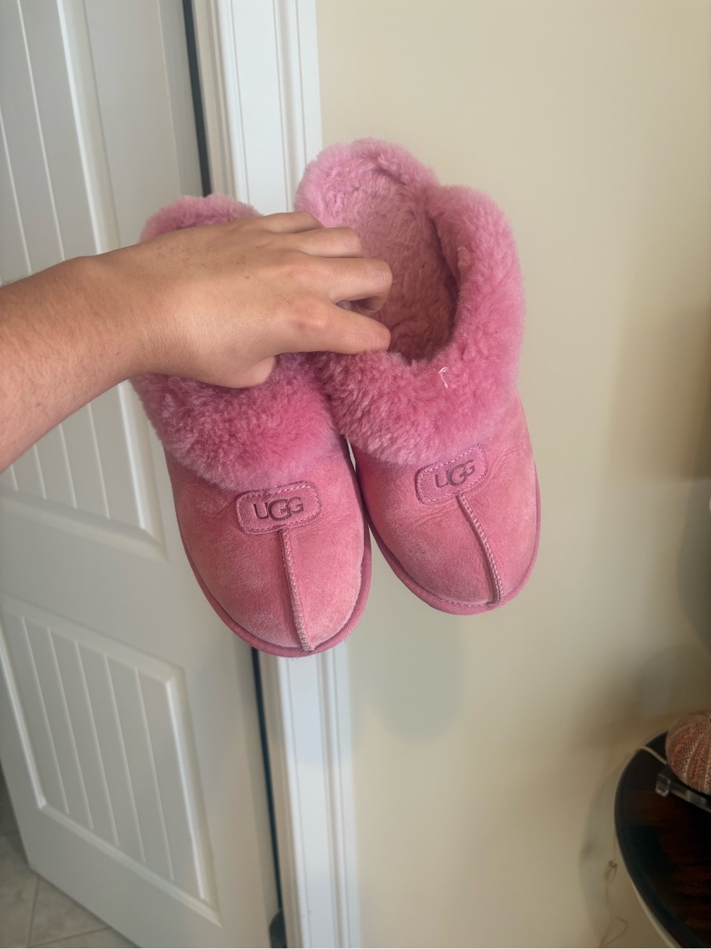 UGG Pink Slippers Size 10